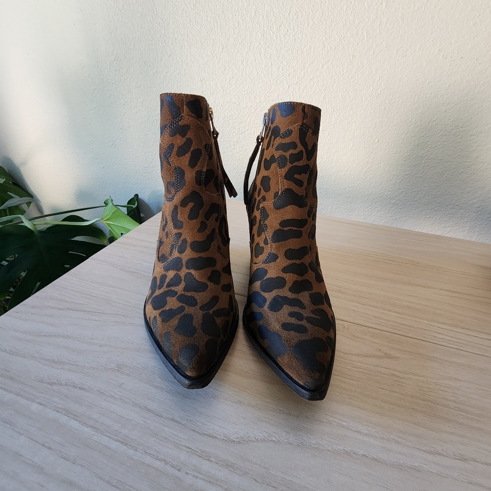 Golo Vero Cuoio Shoes Leopard Print Ankle Boots - Picture 2 of 10